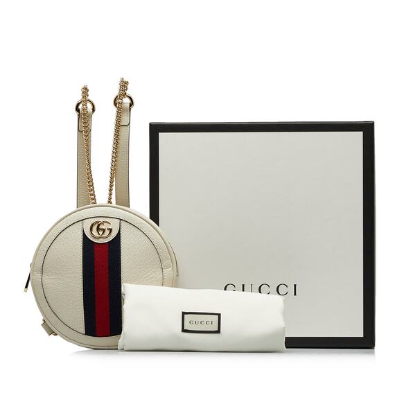 Gucci Mini Leather Round Ophidia Backpack - Picture 10 of 10